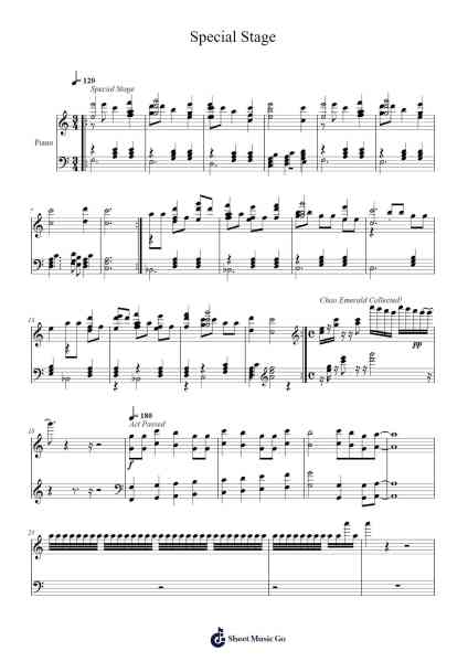 Special Stage Sheet Music by undefined-Arr.Rareade Zoelotte