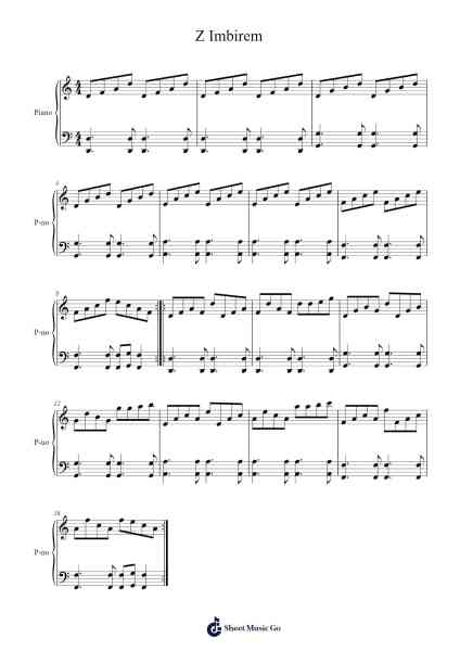 Z Imbirem Sheet Music by Cieszyński Radek-Arr.Sainsgen Junebrowne