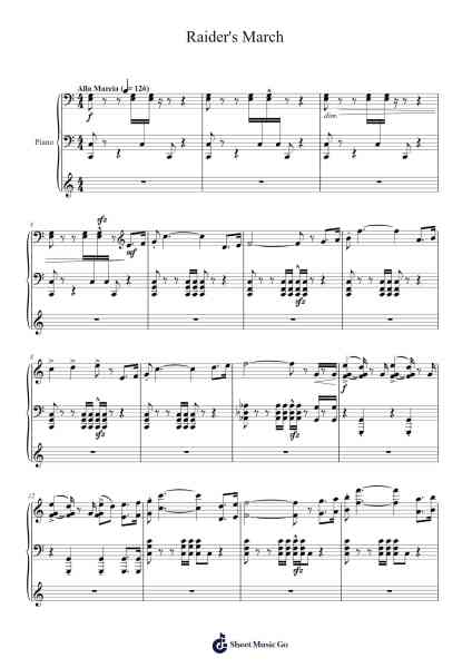 Raider's March Sheet Music by John Williams-Arr.Dilliz Woolfsil