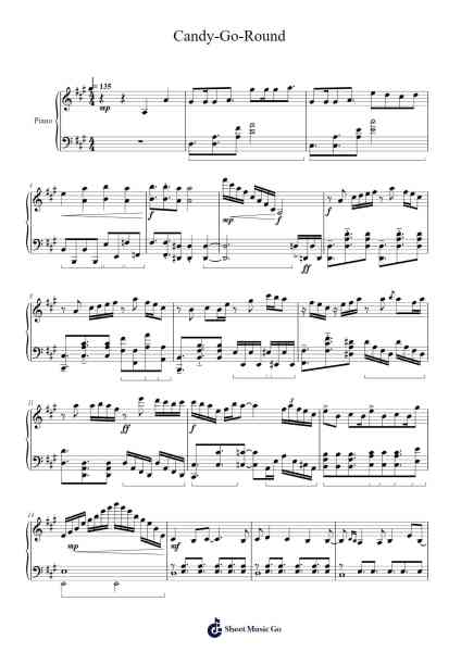 Candy-Go-Round Sheet Music by Joycejob Bettrine-Arr.Webbjohn Zafy