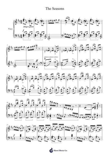 The Seasons, Op. 37a: II. February, Carnival Sheet Music by P.I. Tchaikovsky-Arr.Warge
