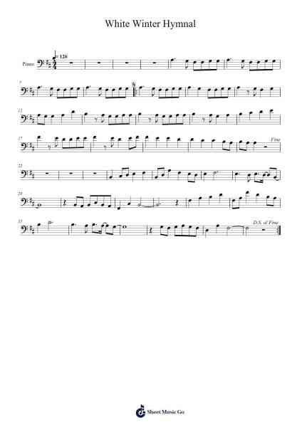 White Winter Hymnal Sheet Music by Pentatonix-Arr.Maugvia Browninglogg