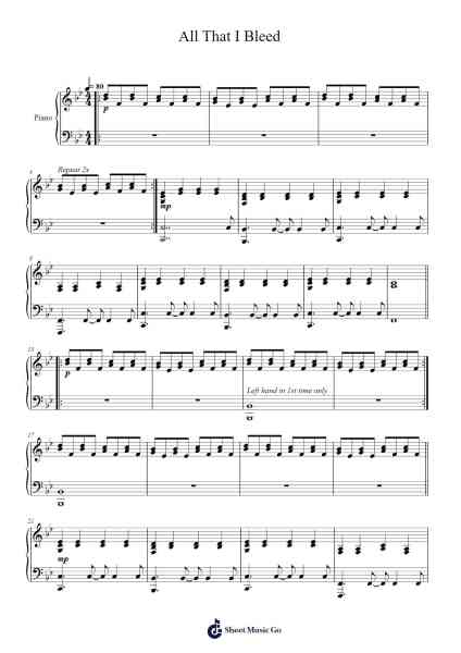 All That I Bleed Sheet Music by Savatage-Arr.Swinria
