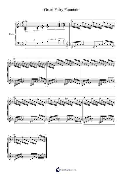 Great Fairy Fountain Sheet Music by Koji Kondo-Arr.Mattvelt
