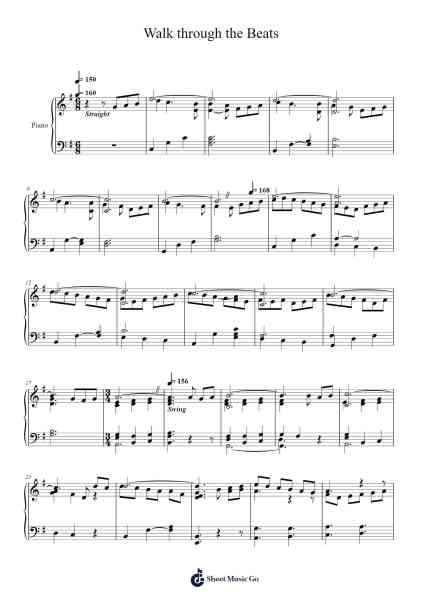 Walk through the Beats Sheet Music by Norbert Goeth-Arr.Alruth