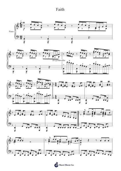 Faith Sheet Music by undefined-Arr.Lenshaw