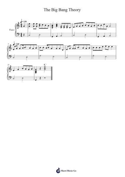 The Big Bang Theory Sheet Music by undefined-Arr.Carldith Saxdunn