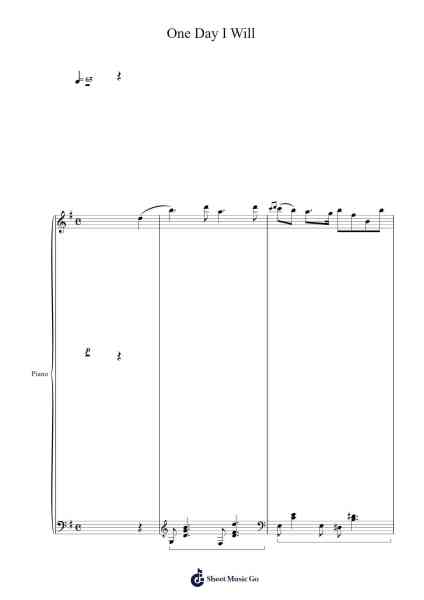 One Day I Will Sheet Music by undefined-Arr.Flowerrae