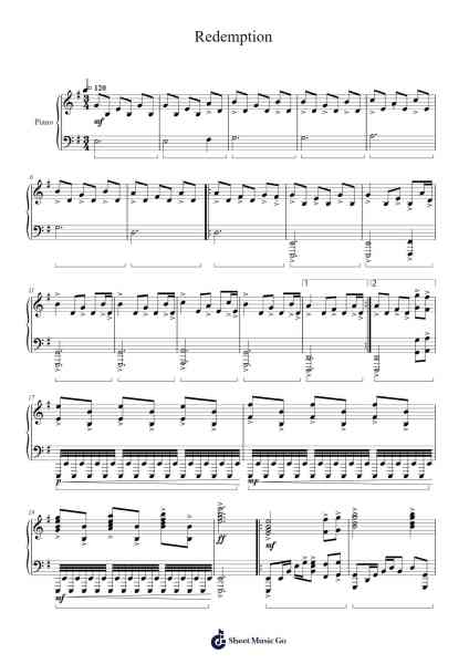 Redemption Sheet Music by Anwen B. /conlan fallier-Arr.Caerwood Belch