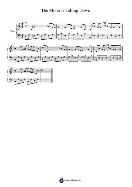 The Moon Is Falling Down Sheet Music by Justin Taylor Phillips-Arr.Belllas Priestsopp