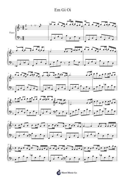 Em Gi Oi Sheet Music by undefined-Arr.Jerhue