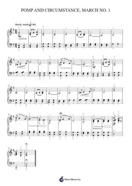 Pomp and Circumstance March No. 1 in D Major, Op. 39 Sheet Music by Edward Elgar-Arr.Orence