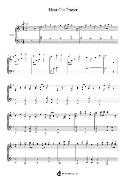 Hear Our Prayer Sheet Music by 梶浦由記-Arr.Gwenje Cookmike
