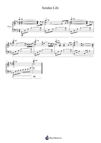 Sendan Life Sheet Music by Remo Prototype-Arr.Davepeare