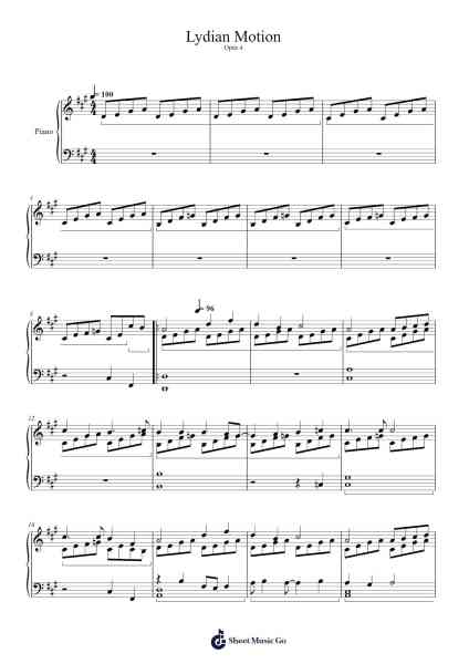 Lydian Motion Sheet Music by Argie-Arr.Suwright Wardgiles