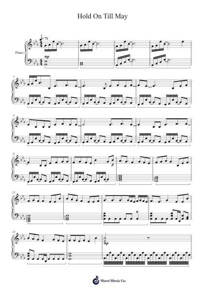 Hold On Till May Sheet Music by Pierce The Veil/Lindsey Stamey-Arr.Jeamesqy