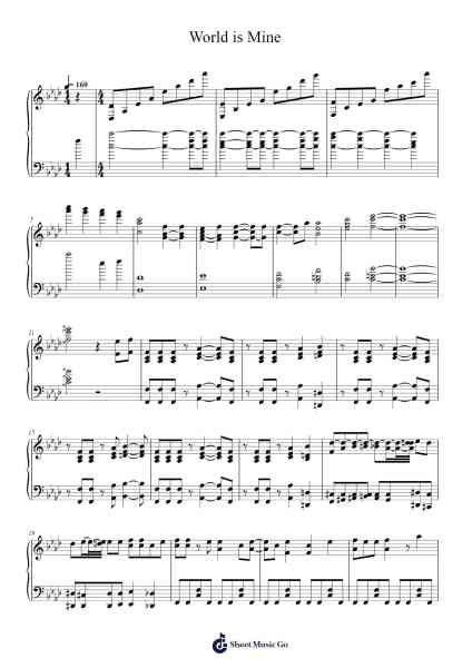 World is Mine Sheet Music by undefined-Arr.Charmie