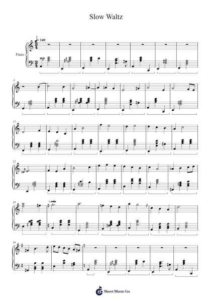 Slow Waltz Sheet Music by Michael Wong-Arr.Dempdawn Ftance
