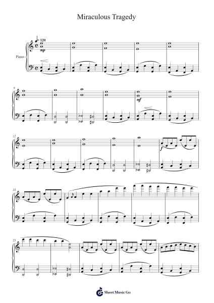 Miraculous Tragedy Sheet Music by Crichnence Moulta-Arr.Hughmand