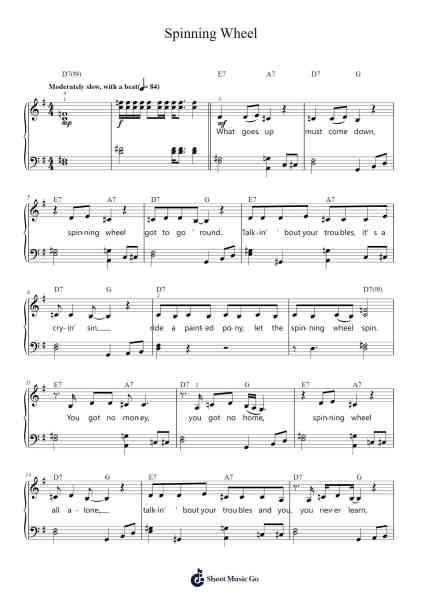 Spinning Wheel Sheet Music by Blood, Sweat & Tears-Arr.Thornle