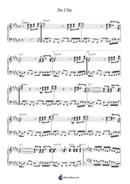 Do I Do Sheet Music by Stevie Wonder-Arr.Mickmin