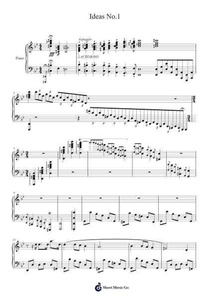 Ideas No.1 Sheet Music by Tofrances-Arr.Oryet Zosoll