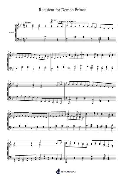 Requiem for Demon Prince Sheet Music by Byungmin Kang-Arr.Sampcon Mevans