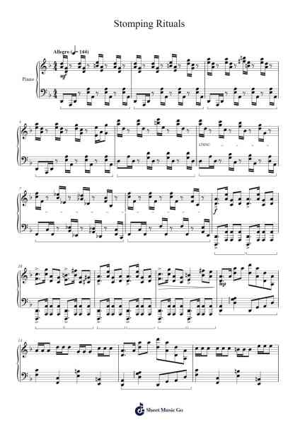 Stomping Rituals Sheet Music by Randy Kim-Arr.Lenshaw