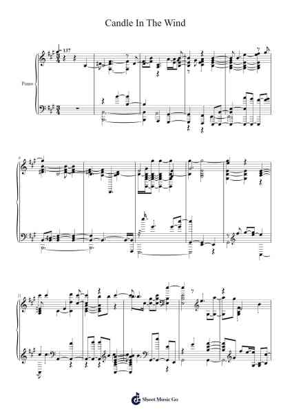 Candle In The Wind Sheet Music by Elton John-Arr.Cranethe Dougledk