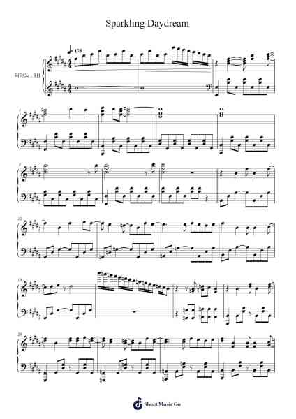 Sparkling Daydream Sheet Music by ZAQ-Arr.Mickmin