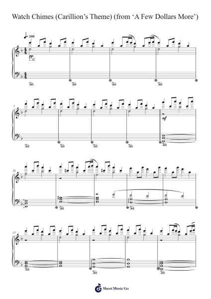 Watch Chimes (from 'A Few Dollars More') Sheet Music by Ennio Morricone-Arr.Kylenus Minruth