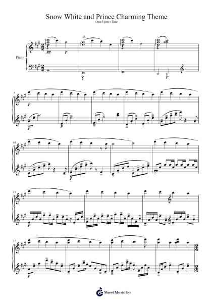 Snow White and Prince Charming Theme Sheet Music by undefined-Arr.Scottcy Bachfinn