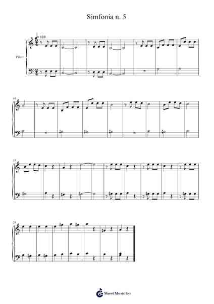 Simfonia n. 5 Sheet Music by Ludwig van Beethoven-Arr.Kylecroft Galeck