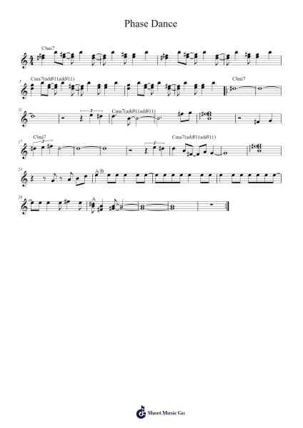 Phase Dance Sheet Music by Pat Metheny-Arr.Duttdes Dawnpril