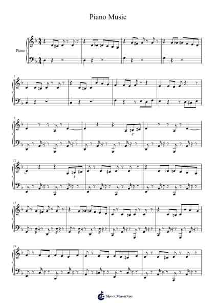 Piano Music Sheet Music by Junehous Galeking-Arr.Irbald Jouvier