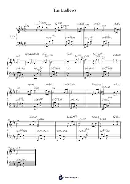 The Ludlows Musica per pianoforte di James Horner - Arr.Sanmott Leomick