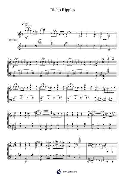 Rialto Ripples Sheet Music by George Gershwin/Will Donaldson-Arr.Blandel