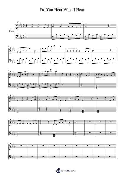 Do You Hear What I Hear Sheet Music by Noel Regney/Gloria Shayne-Arr.Otscott Viro'neil