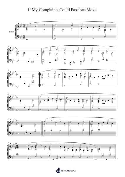 If My Complaints Could Passions Move Sheet Music by John Dowland-Arr.Hebart Timron