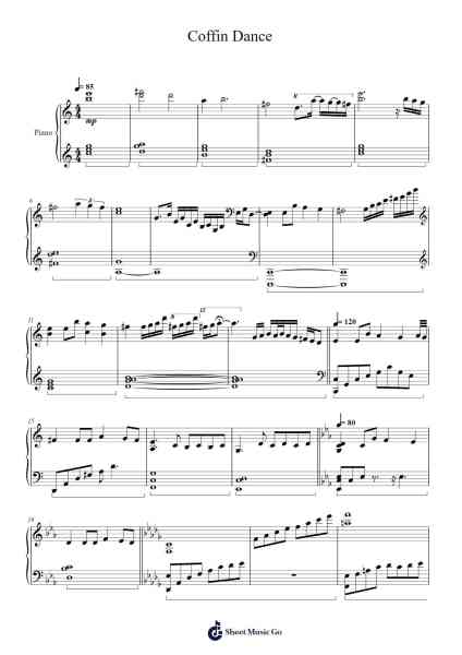 Coffin Dance 樂譜由 Tedesco Creations - 編曲 Stelgil Kaycia