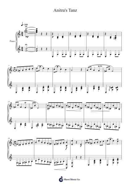 Anitra's Dance from Peer Gynt, Op. 23, Act 2 Sheet Music by Edvard Grieg-Arr.Gardi Clairero