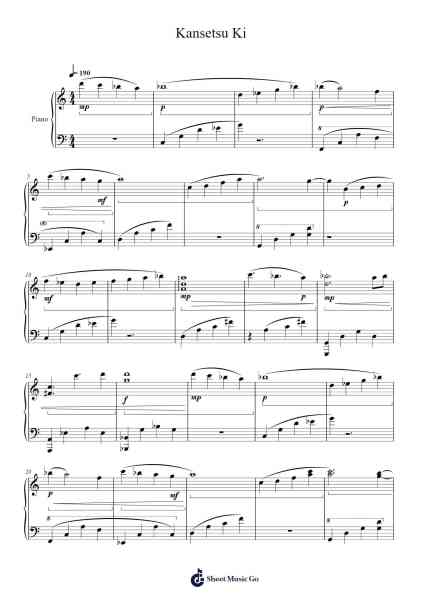 Kansetsu Ki Sheet Music by Kei Haneoka-Arr.Bownio Elroytier