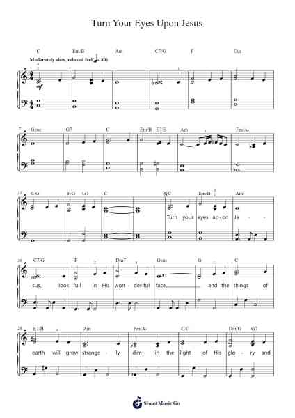Turn Your Eyes Upon Jesus Sheet Music by Lauren Daigle-Arr.Otnold