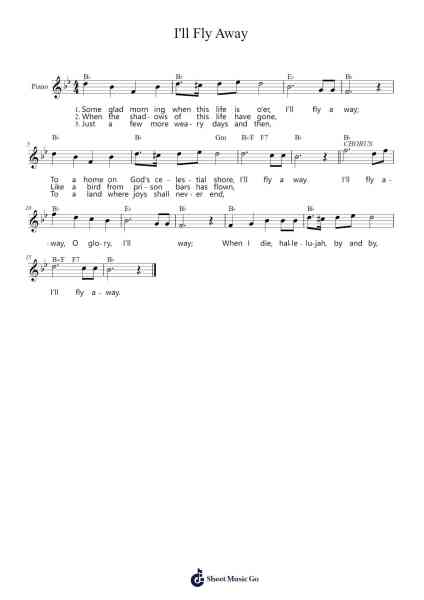 I'll Fly Away Sheet Music by Albert E. Brumley-Arr.Abralph Strares