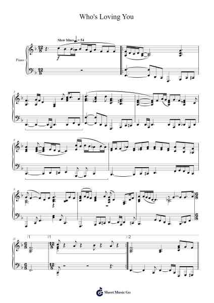 Who's Loving You Sheet Music by William Robinson-Arr.Odemick