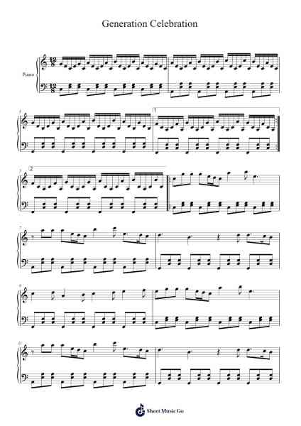 Generation Celebration Sheet Music by Detektivbyrån-Arr.Hores