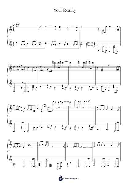 Your Reality Sheet Music by undefined-Arr.Temlouie Ramsjo