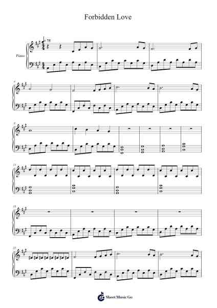 Forbidden Love Sheet Music by Matthew H. Deloach-Arr.Mollpag