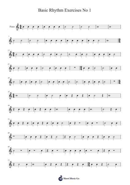 Basic Rhythm Exercises No 1 Sheet Music by Tiffany Johnson-Arr.Pritthart