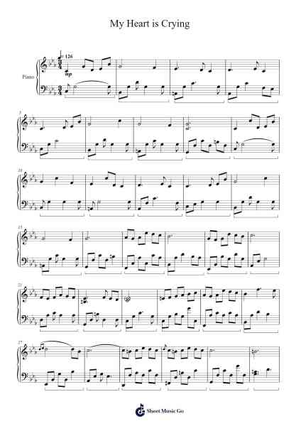 My Heart is Crying Sheet Music by GameNSound-Arr.Chamtra